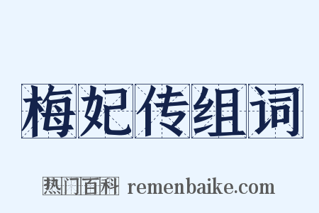 梅妃传组词是什么意思的图片